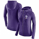 Women's Minnesota Vikings Nike Gym Vintage Full Zip Hoodie Purple,baseball caps,new era cap wholesale,wholesale hats